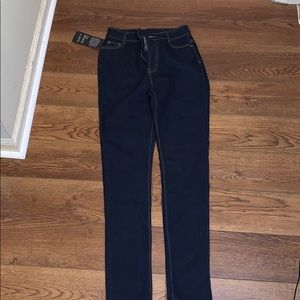 Dark blue high rise fashion nova jeans